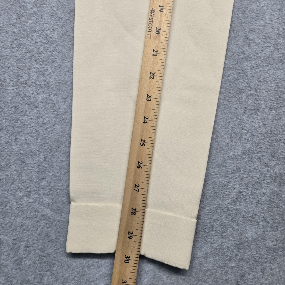 Balenciaga Pants Womens 38 Beige Silk Gabardine Cuffed Zip‎ Ankle Made Italy - Picture 14 of 16